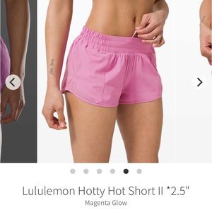 Lululemon Hotty Hot Short II 2.5inch